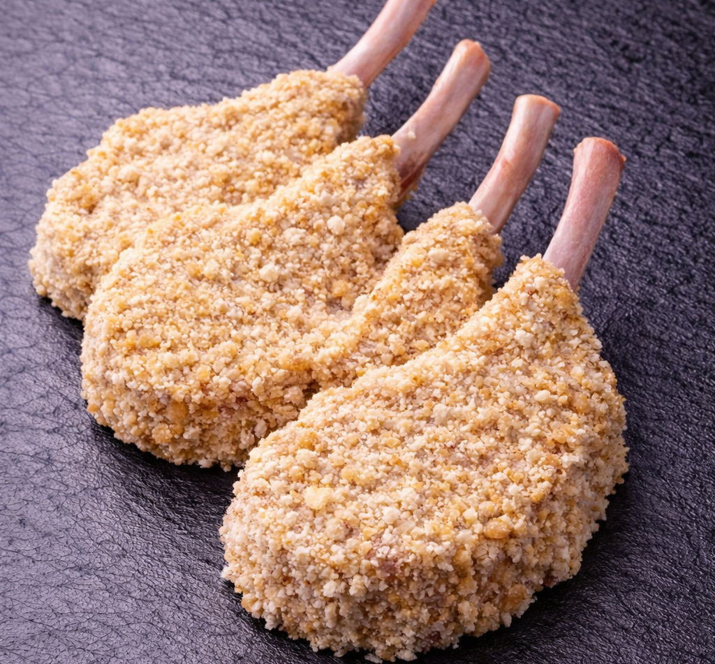 CnP Crumbed Lamb Cutlets – Grass-Fed (fresh or Freshly Frozen)