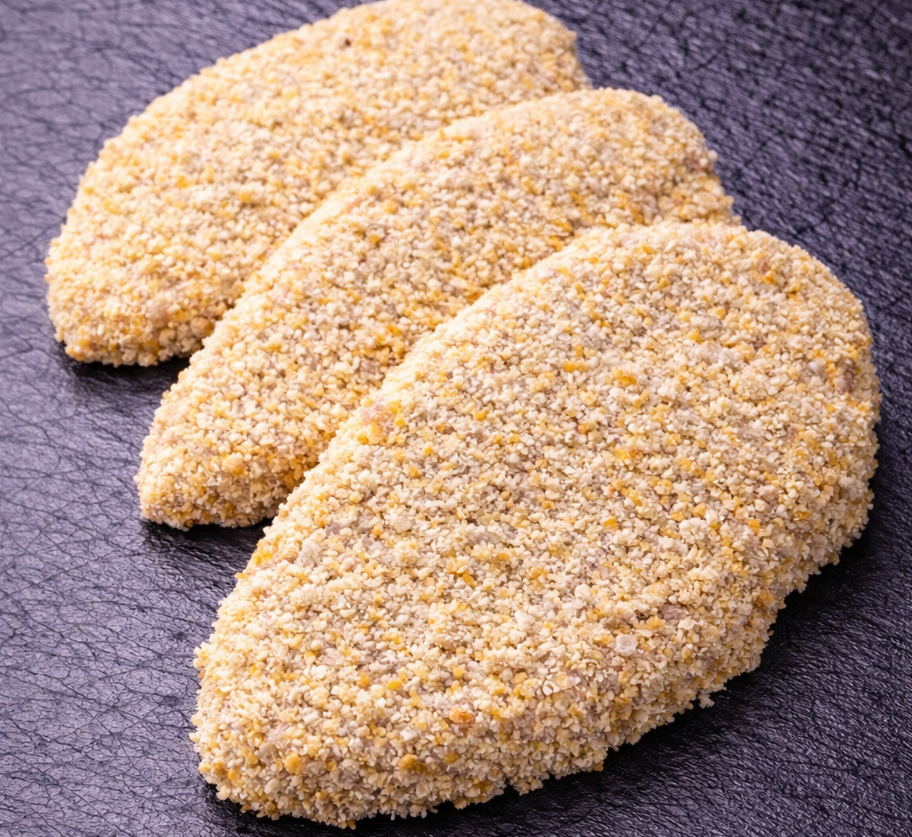 CnP Crumbed Chicken Breast Schnitzel – Organic (Fresh or Freshly Frozen)