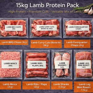 CNP Lamb Everyday Essentials Pack — 15kg | Fresh or Freshly Frozen | Family Lamb Favourites