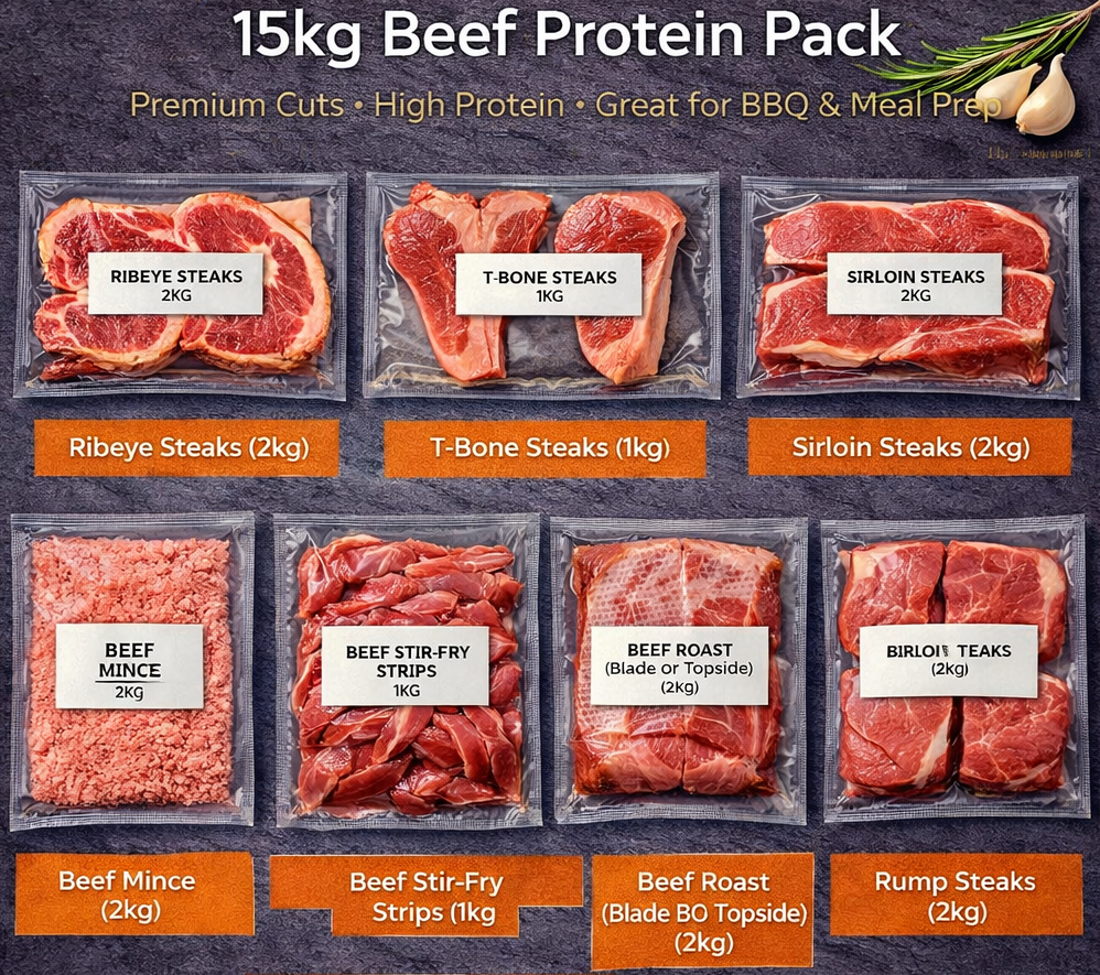 CNP Signature Beef Box — 15kg | Fresh or Freshly Frozen | Premium Steak Selection